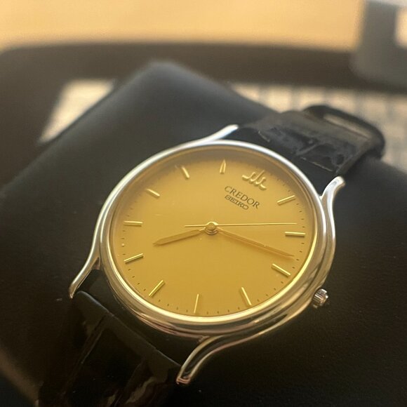Credor Seiko Gold Dial Vintage Collector Dress Watch 33mm - Picture 2 of 8